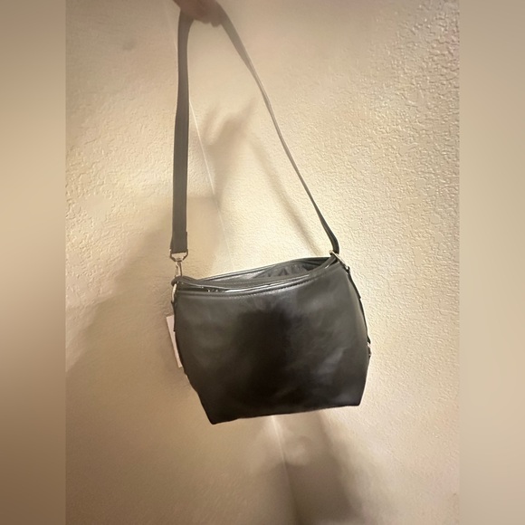 Rosetti Black Shoulder Bag with Silver Accent - Picture 3 of 5